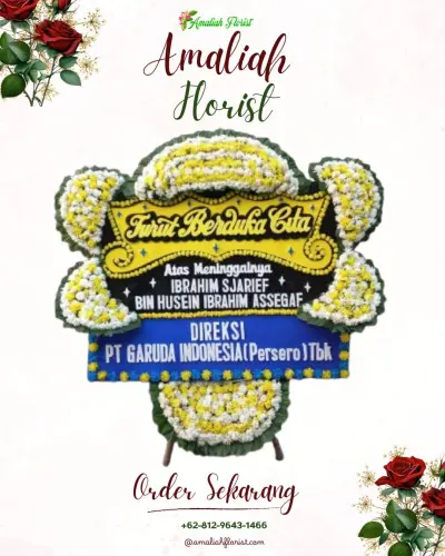 Papan Bunga Duka di Rabadompu Barat